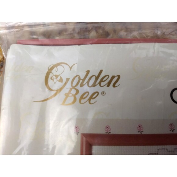 2 Golden Bee Counted Cross Stitch Kits w/Frame CLOVER BEDTIME & PERIWINKLE BUNNY - Picture 4 of 14